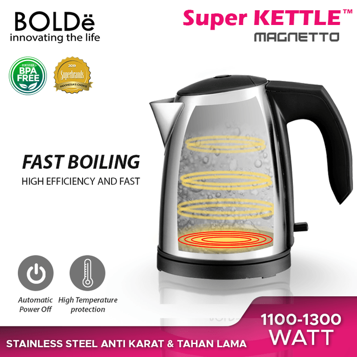 Bolde Super KETTLE MAGNETTO - Merah